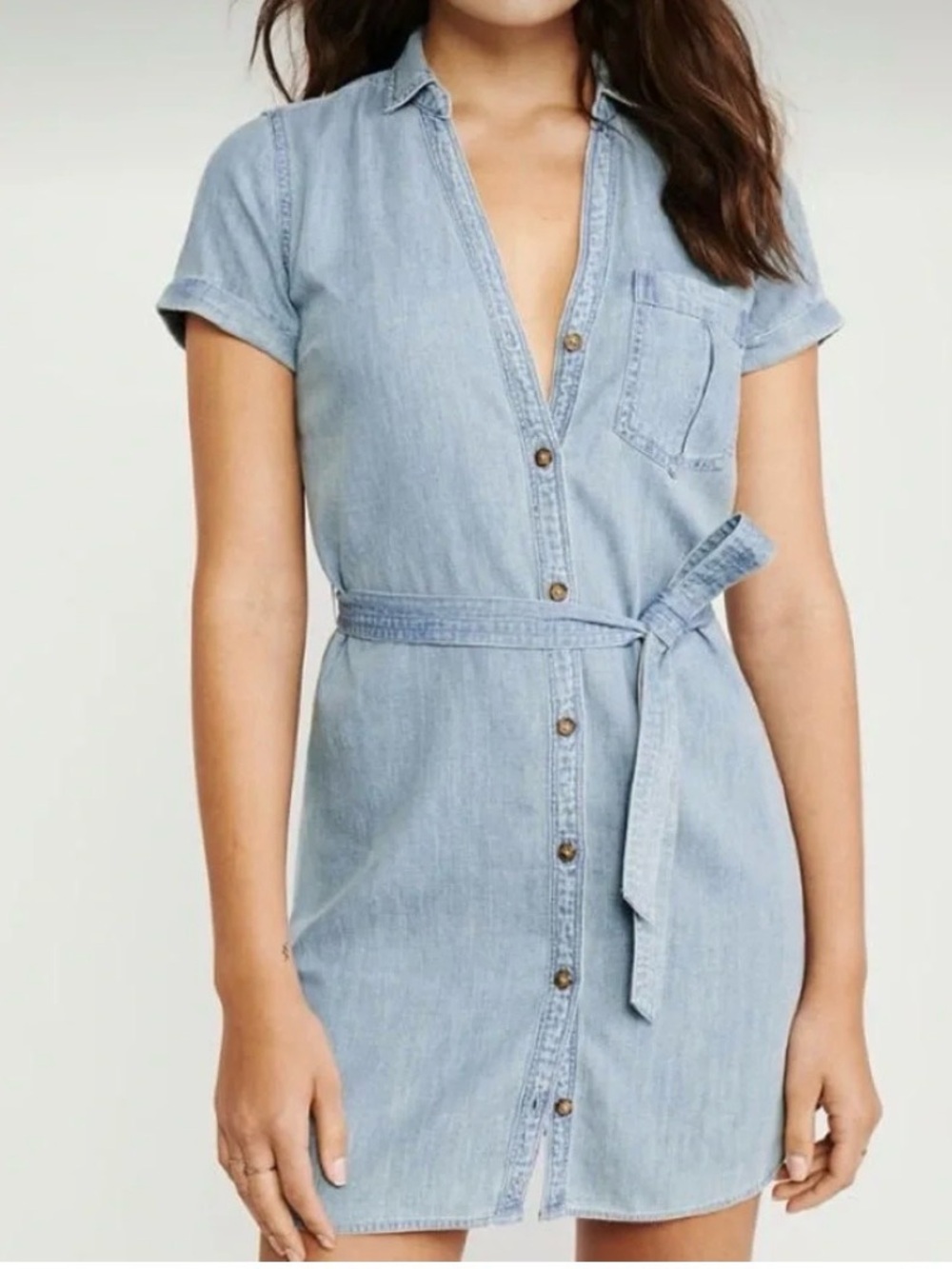 Abercrombie and Fitch Denim Shirt Dress (Tall)